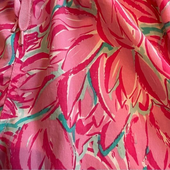 Lauren James Pink Tulip Drawstring Shorts Size Large - Picture 3 of 3
